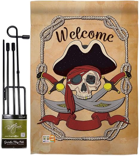 Amazon Com Breeze Decor Gs107059 Bo Ahoy Pirate Coastal
