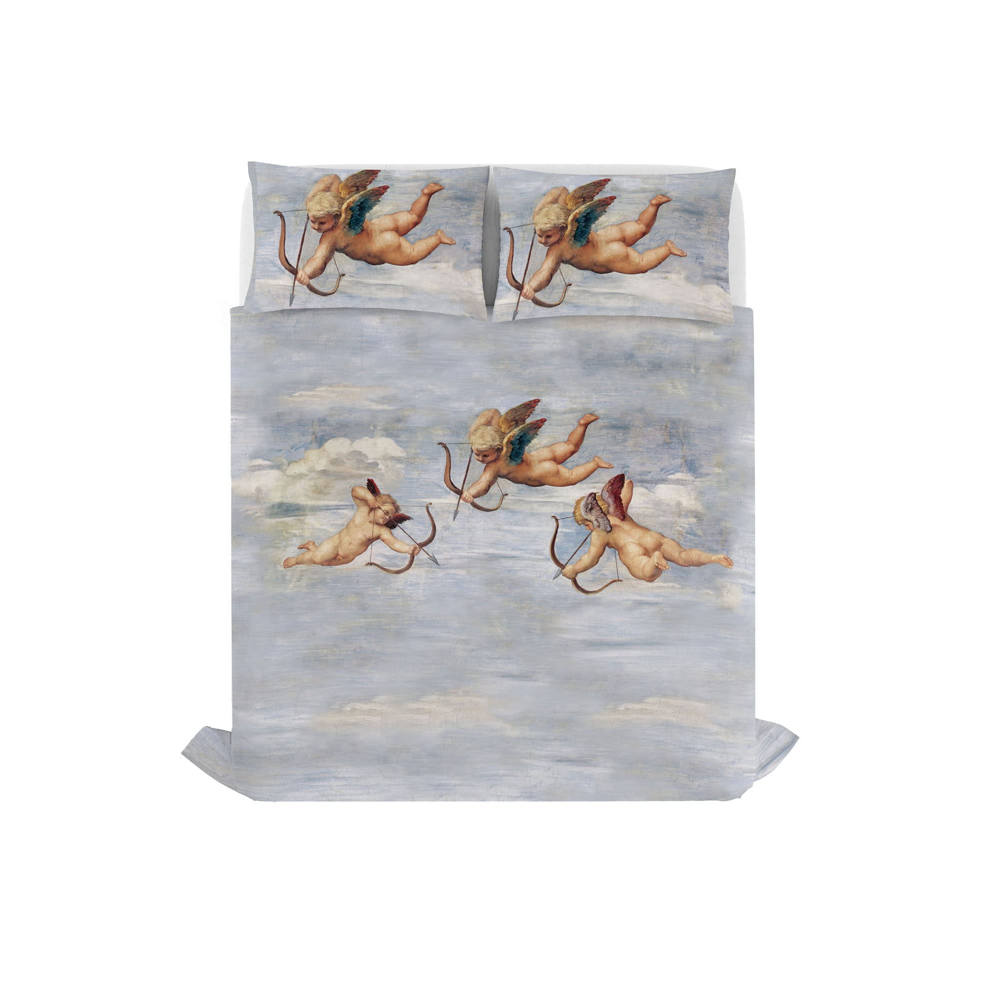 Italian Bed Linen Sogni d'autore Bed linen set (flat sheet 255x300cm + 2 pillowcases 52x82cm with internal flap), SD60, Cotton, DOUBLE