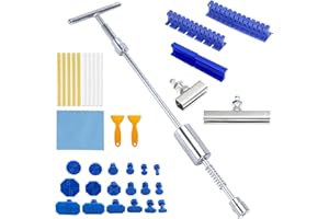 QZQUFJ Car Dent Puller Kit Auto Body Dent Remove, Small Dent Remover Tool for Car, Hail Damage Paintless Dent Repair Removal Kit, Pulling Small Dents Out of Car, Herramienta para Sacar Golpes de Carro