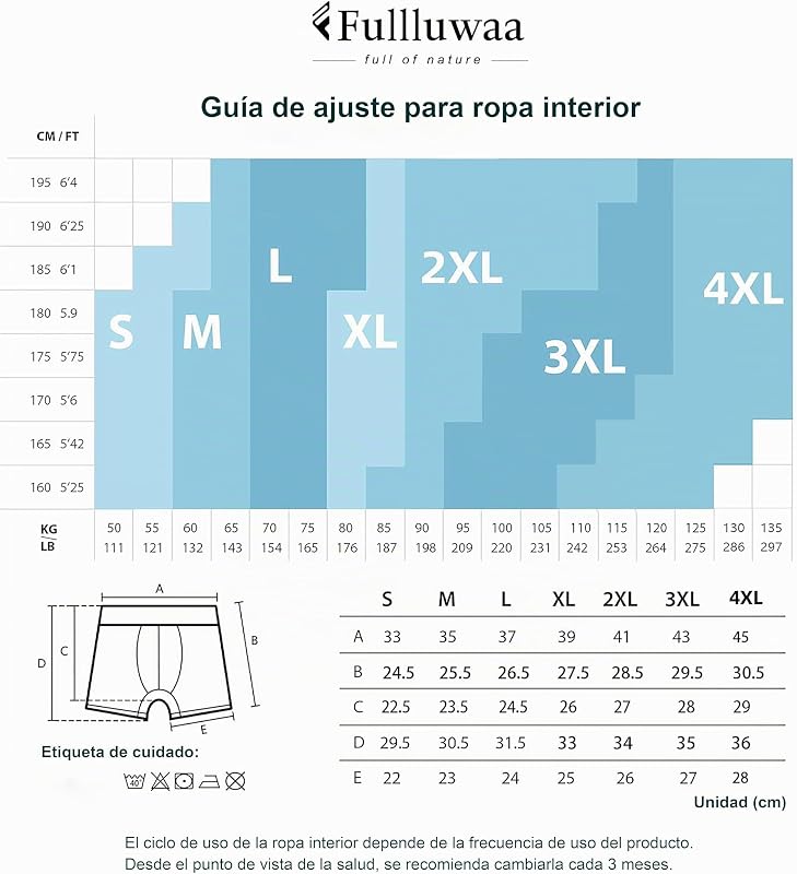 Pack de boxers masculinos com 10, de algodão, macio e confortável