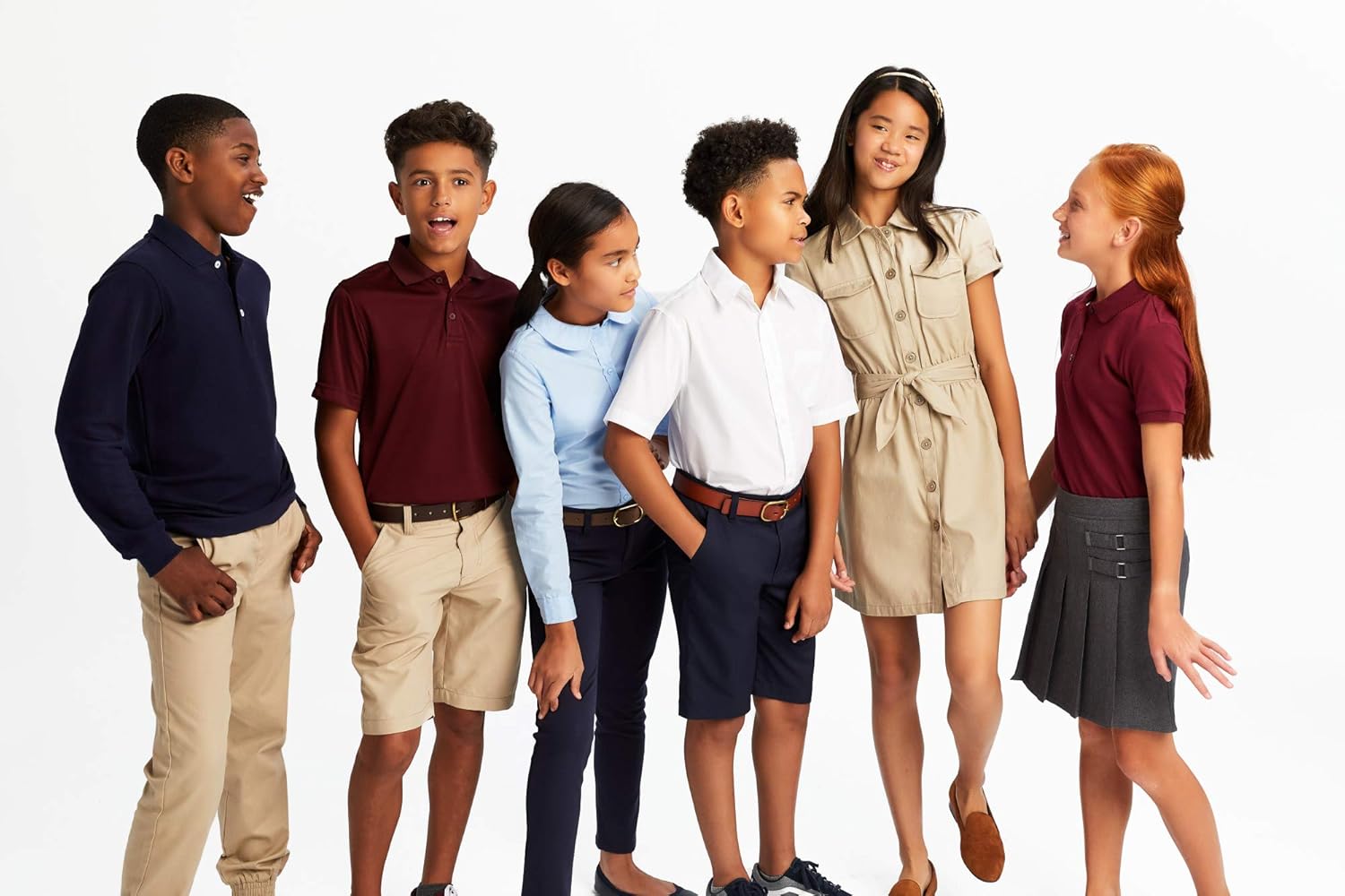 French Toast Boys' Short Sleeve Poplin Dress Shirt: Clothing