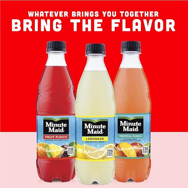 MINUTE MAID LEMONADE MADE W/REAL LEMONS, 16.9 FL OZ