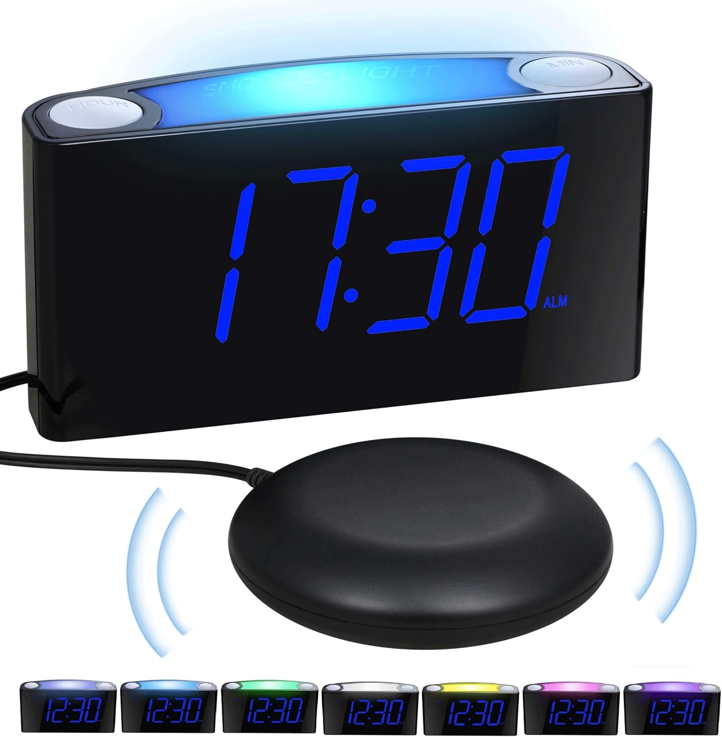 сигнализатор звука цифровой пульсар 3. сигнализатор звука "пульсар-3" часы-будильник. световые вибрационные. поток первотворца. Geemarc часы будильник с виброустановкой.