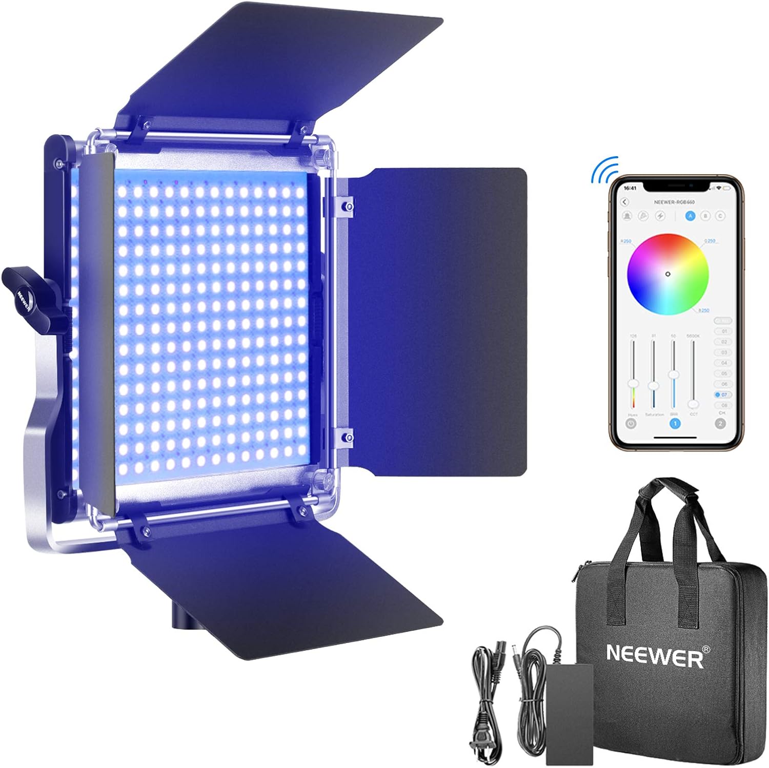 Neewer 660 PRO RGB Led Video Light with APP Control, 50W