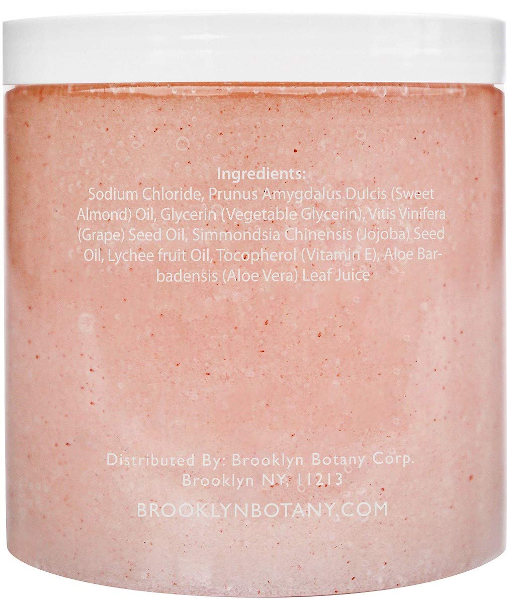 Brooklyn Botany Himalayan Salt Exfoliating Body Scrub & Foot Scrub - All Natural Exfoliator, Moisturizes With Sweet Almond Oil - Scrub Away Dead Skin - Great Gifts For Women - 10 oz : Beauty
