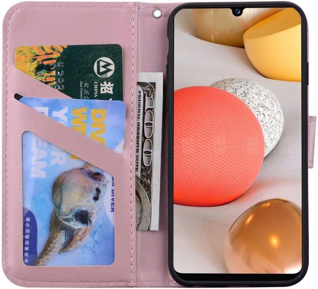 Aisenth Flip Case for Samsung Galaxy A42 5G Case with Card Holder - Image 4