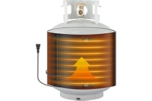 DZGKGM Propane Tank Heater Blanket for 5-40LB, 5 Gallon 120V 120W Insulated Drum & Bucket Warmer with Overheat Protection, Waterproof Propane Warmer for RV, Camping, Patio, Outdoor