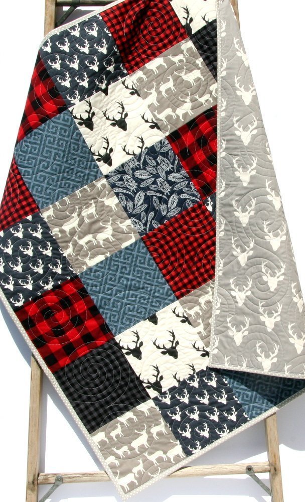 buffalo check nursery bedding