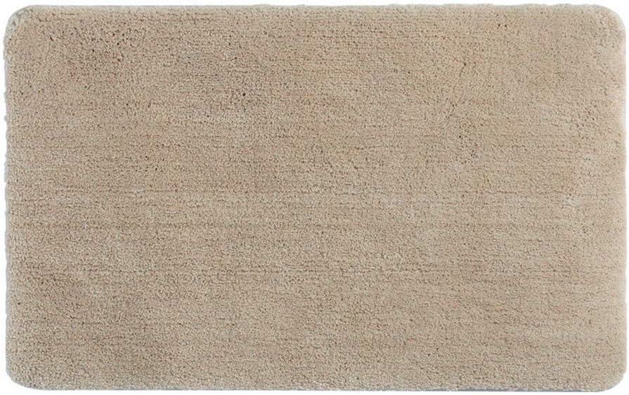Bathroom Rugs, Non-slip Absorbent Microfiber Bath Mats Soft Shower Rug (50 * 80CM, Beige)