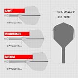 Target Darts K-Flex Integrated Flights and Shafts No.6 Intermediate Clear Pack view 3