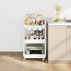 UDEAR 3-Tier Rolling Utility Cart,Multifunctional