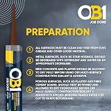 OB1 Brown Multi-Surface Sealant & Adhesive Hybrid Polymer 290ml view 2