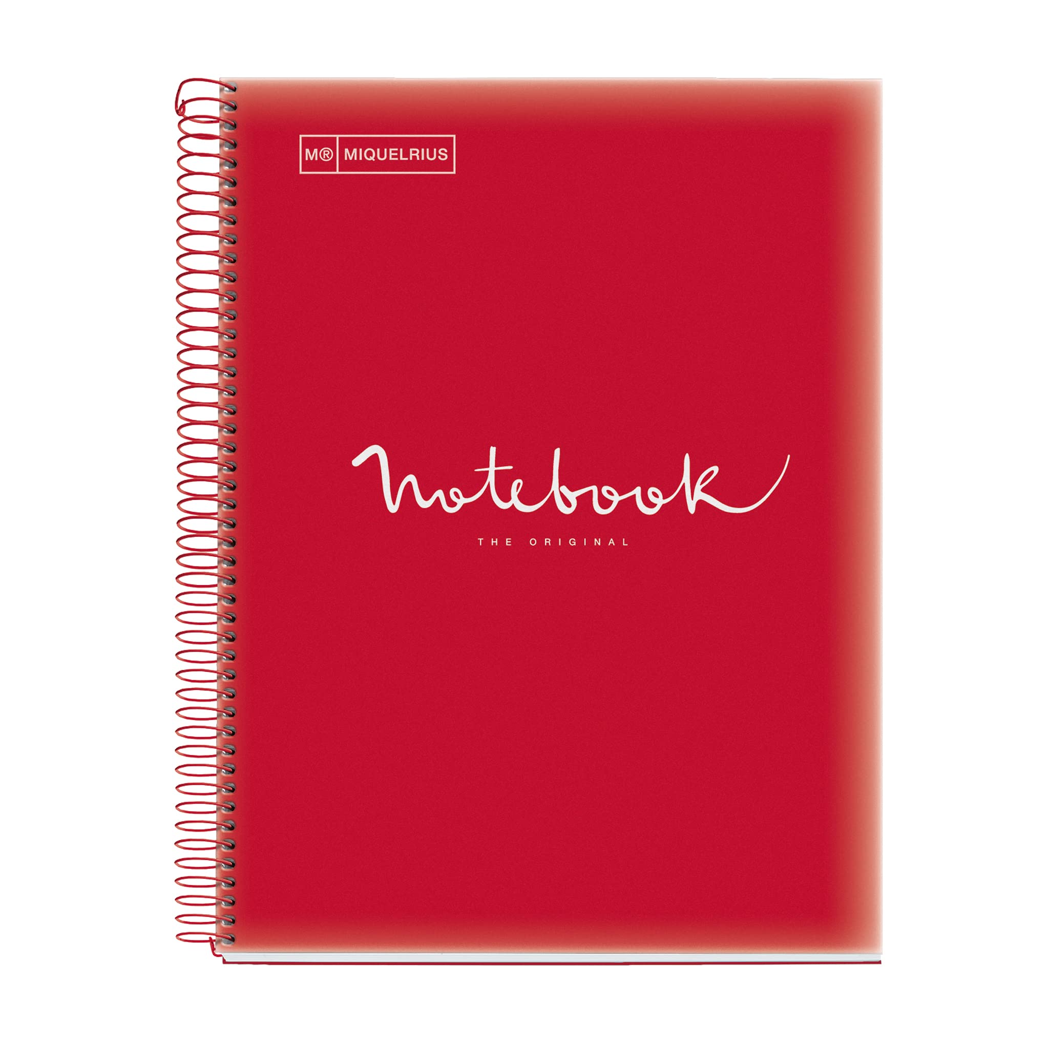 Miquirus Emotions Notebook A4 Séyès 80 Sheets Red