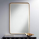 Uttermost Andi Gold 24" x 38 1/4" Rounded Edge Mirror