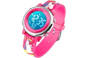 cofuo Kids Digital Sport Waterproof Watch for Girls Boys, Kid Sports Outdoor LED Electrical Watches with Luminous Alarm Stopwatch Child Wristwatch