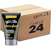 Got2b Ultra Glued Invincible Styling Hair Gel,1.25 oz (Pack of 24)
