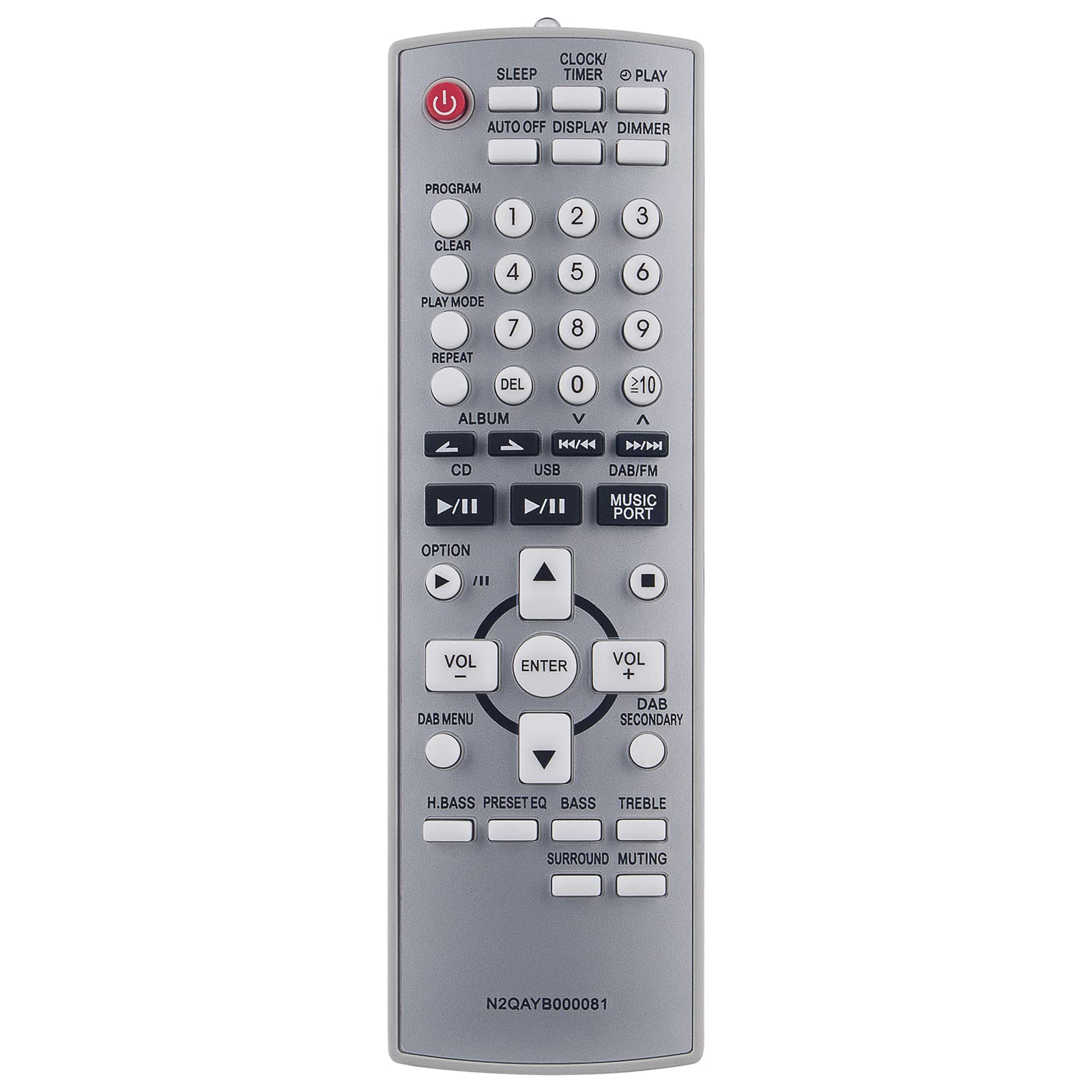 New N2QAYB000081 Replace Remote Control - VINABTY N2QAYB000081 Remote Control Replacement Compatible for Panasonic SC-PMX2DB Main unit SA-PMX2DB Speakers SB-PMX2 Remote Controller