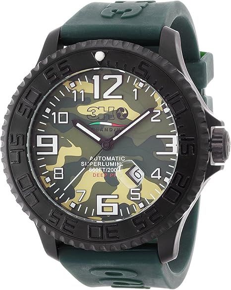 Amazon トレアッカ イタリア 3h Italia 腕時計 Tc01 メンズ ラバーベルト 替ベルト付き 並行輸入品 メンズ腕時計 腕時計 通販