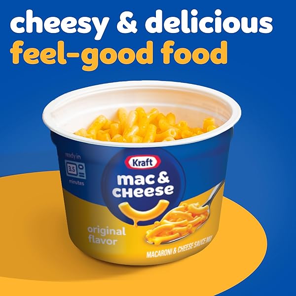 KRAFT ORIGINAL MAC & CHEESE, 8 CT BOX, 2.05 OZ CUPS