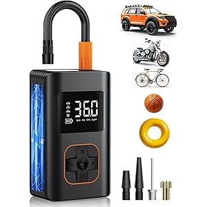 KIAIR Tire Inflator Portable Air Compressor - Fast Cordless Air Pump for Car Tires, 150 PSI Electric...