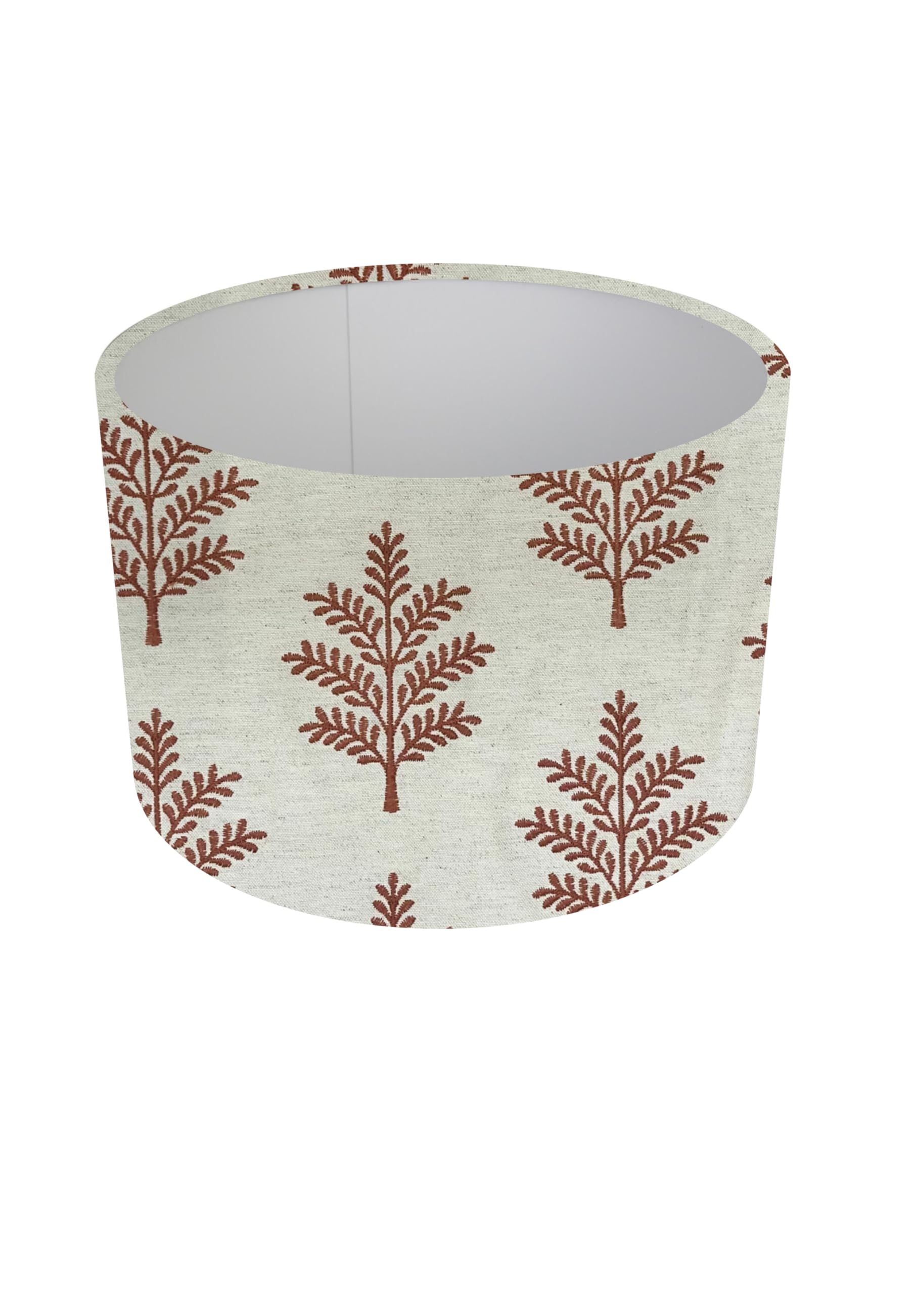 16" (40cm) Autumn Brown.Terracotta Burnt Orange Trees Ceiling Lampshade