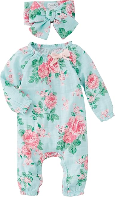 floral sleepers baby girl