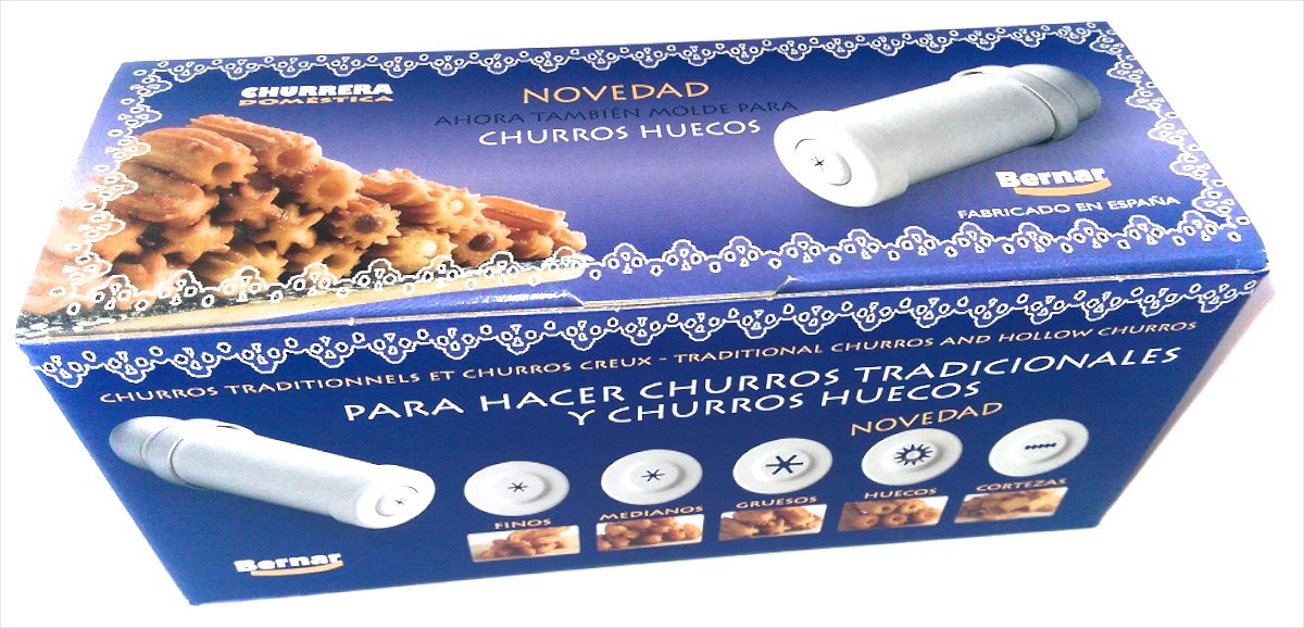 Churrera de plástico marca Bernar presión a rosca Blanco