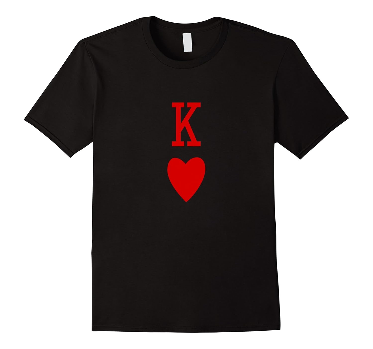 Men's King Of Hearts Playing Card T-Shirt-ANZ