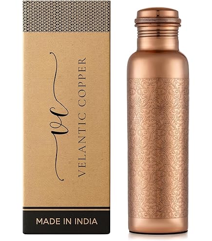 Amazon.com: Pure Copper Water Bottle - 32 oz - Handcrafted BPA
