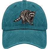 Funny Raccoon Hat for Adults Vintage Distressed Baseball Cap Trash Panda Dad Hat for Outdoor Lovers & Meme Gift Fans