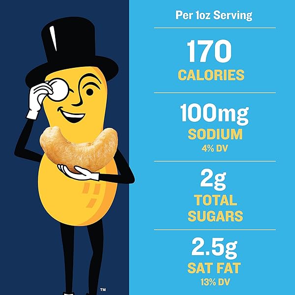 PLANTERS DELUXE SALTED WHOLE CASHEWS, PARTY SNACKS, PLANT-BASED PROTEIN 33OZ (1 CONTAINER)