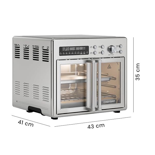 CHEFMAN DIGITAL FRENCH DOOR AIR FRYER OVEN