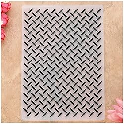 KWELLAM Grain Plastic Embossing Folders for Card