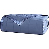 Beatrice Home Fashions Down Alternative Solid Color Blanket, Full/Queen, Medium Blue