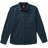 Roark Crossroads Men’s Flannel Shirt – Midweight Organic Cotton Button-Up, Classic Fit Layer for Travel and Everyday Wear