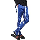 Mens Track Pants Two Tone (2X-Large, 1vw19_Royal Blue/White)