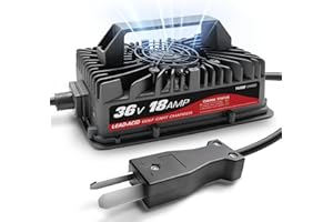 YILEIDE 18 AMP Golf Cart Battery Charger for 36 Volt EZGO & for Yamaha - Crowfoot Plug