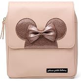 Petunia Pickle Bottom Mini Boxy Backpack, Diaper Bag for Parents, Stylish Organizer, Compact Backpack for On-The-Go Moms and Dads, Disney Minnie Factor