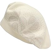 ZLYC Womens French Beret Hat Reversible Knitted Thickened Warm Cap for Ladies Girls