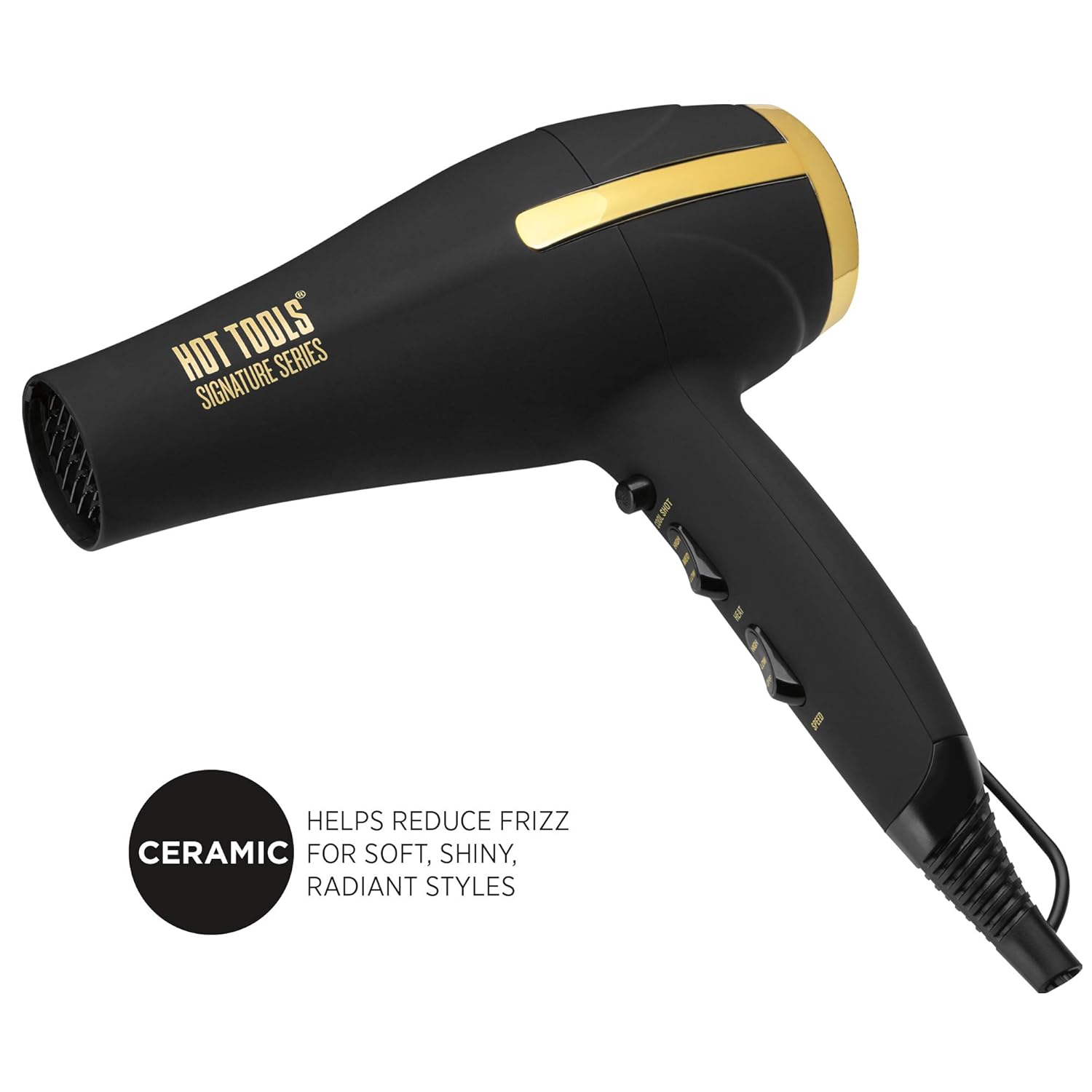HOT TOOLS Signature Series Ionic 2200 Turbo Ceramic Salon Hair Dryer: Beauty