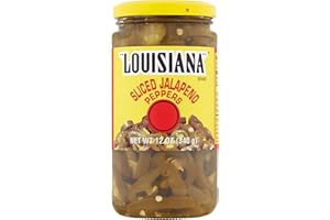 "LOUISIANA" BRAND Louisiana Brand Sliced Jalapeno Peppers, 12 Ounce Glass Jar (Pack of 1)