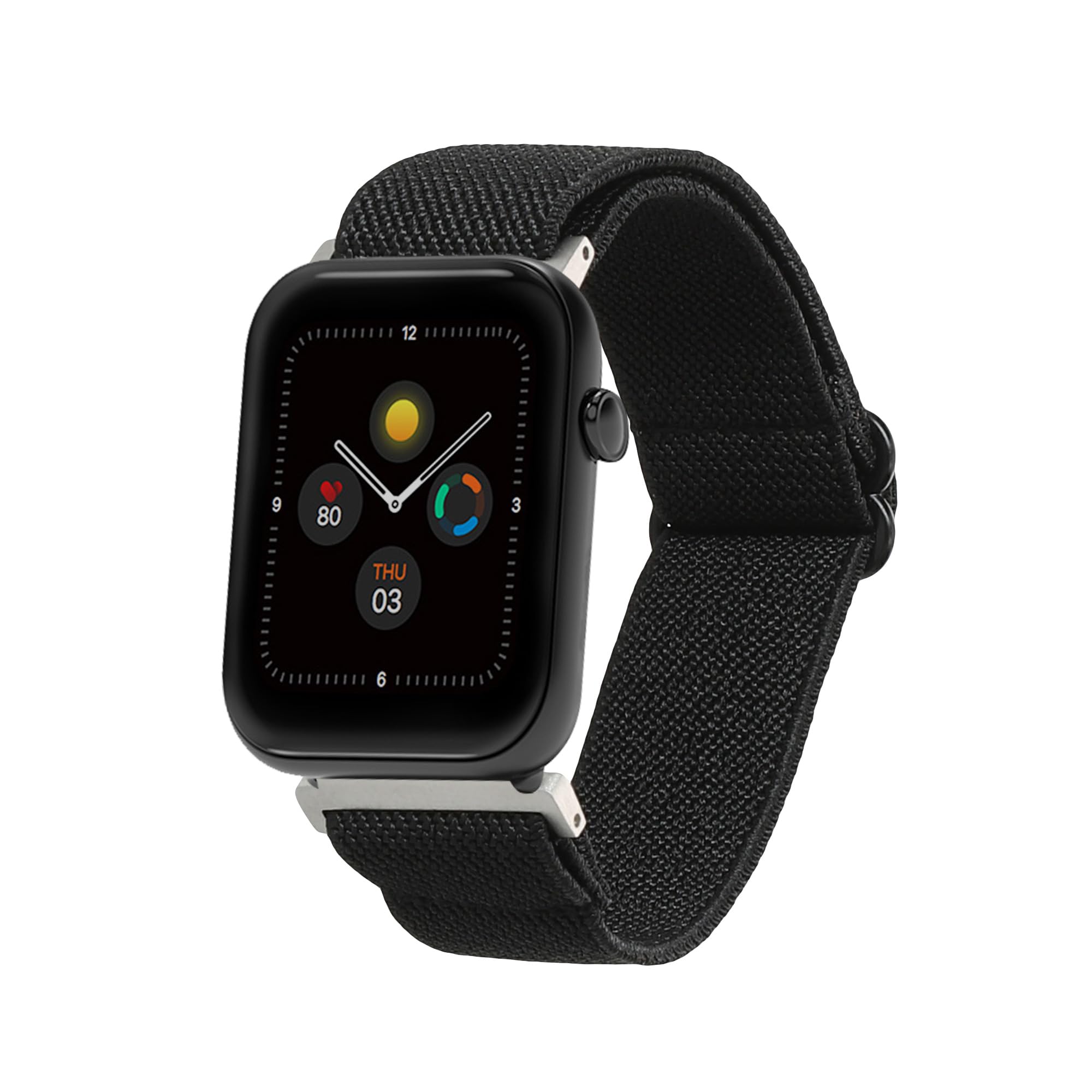 kwmobile Nylon Band Compatible with Ticwatch GTH / E3 / C2 - Band Replacement Strap for Fitness Tracker - Black