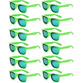Eyegla 8/12/18 Pack Neon Sunglasses Bulk Colorful Multipack Party Sunglasses Retro Glasses Party Favor for Adult Men Women