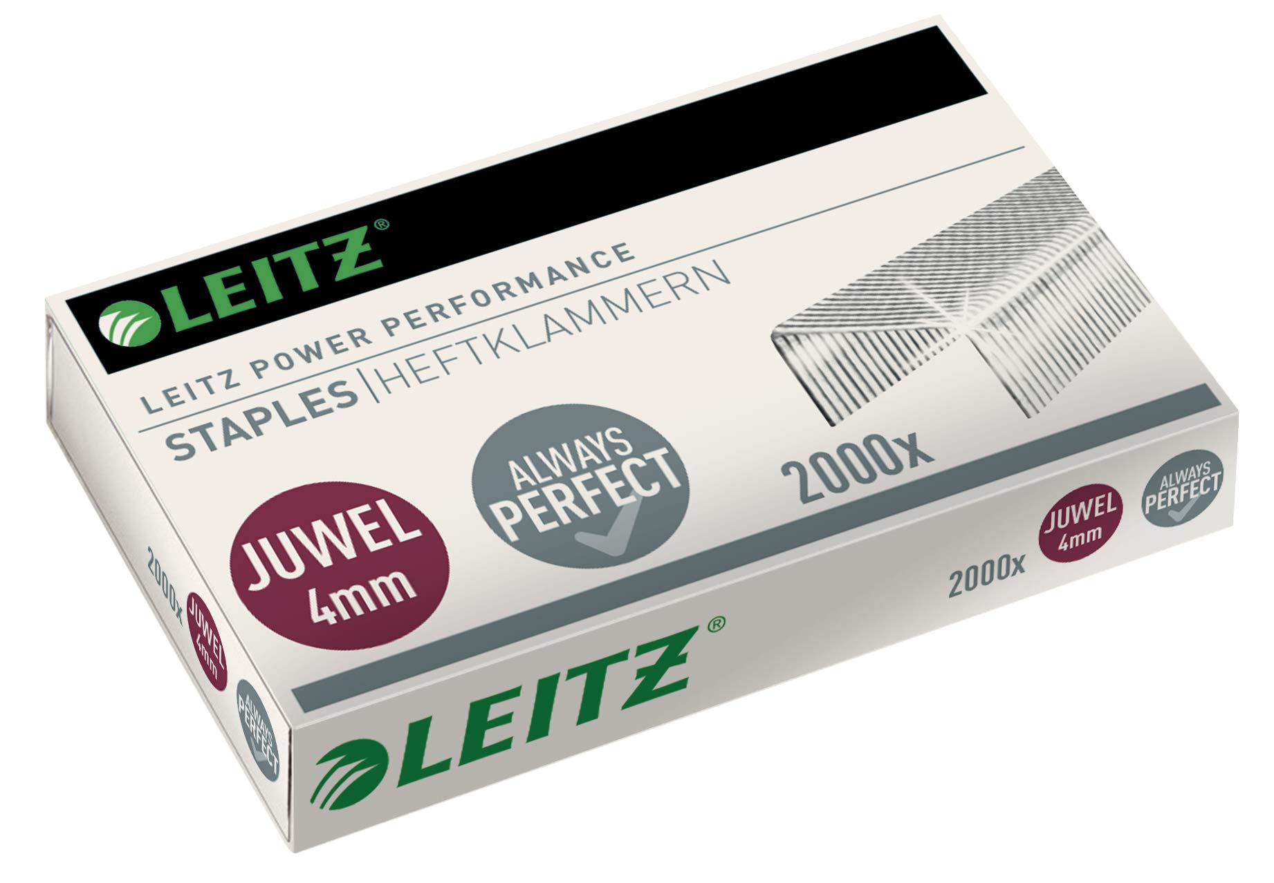 LEITZ Heftklammer Juwel 4 mm/5640-00-00 Inh, 1x 2000 pieces (inside) — image 1
