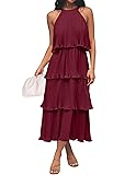 ZESICA Women's 2025 Summer Sleeveless Halter Neck