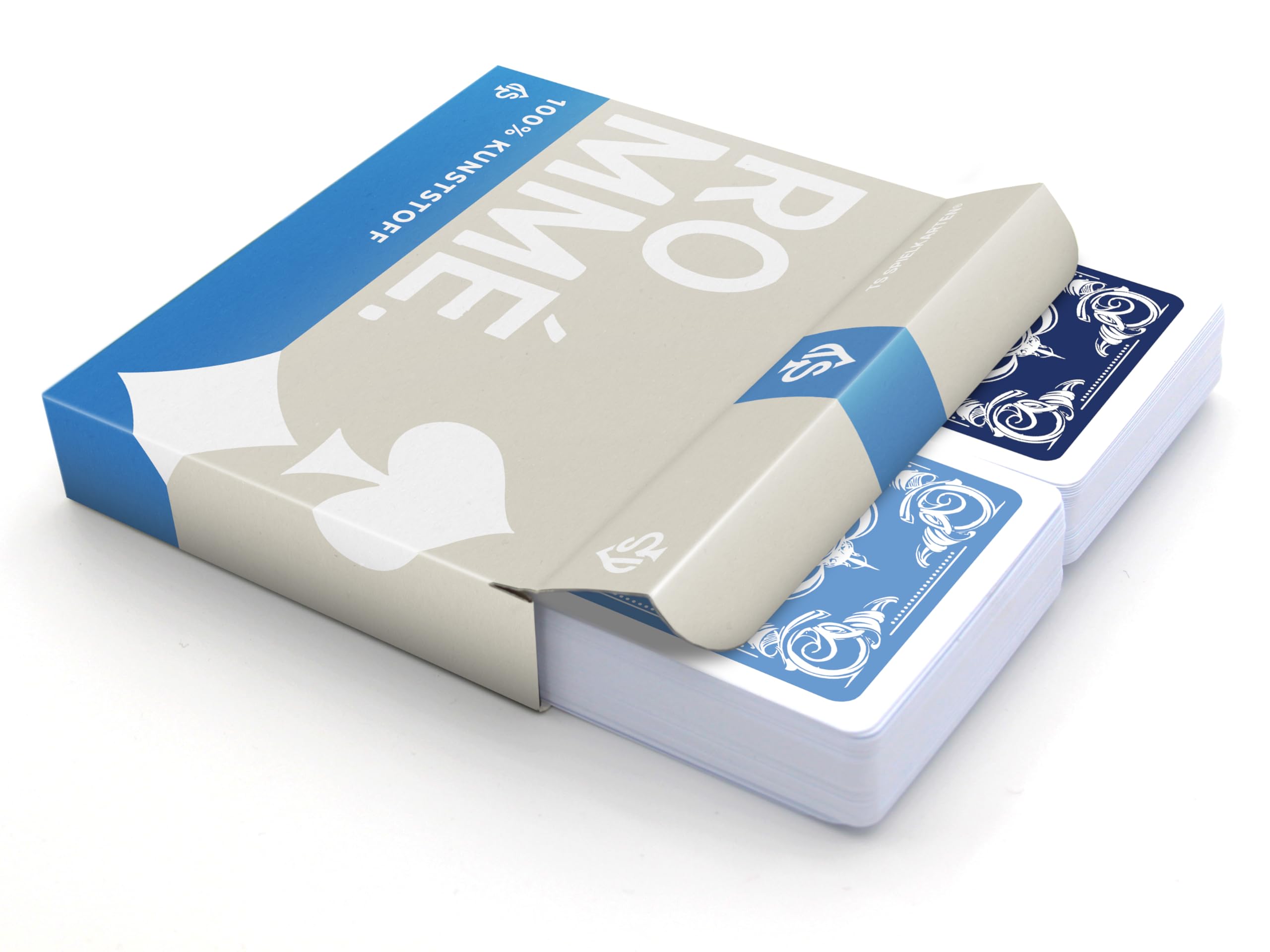 TS Spielkarten, Romme 100% Kunststoff Kartenpiel - wasserfest und abwaschbar für Canasta, Bridge, Poker, Mau Mau mit klassisch französischem Bild, Plastik (Premium Edition) 7