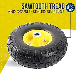 AR-PRO (4-Pack) 4.10/3.50-4" Flat Free Tire and