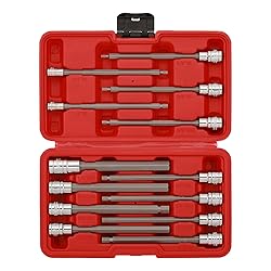EMENTOL 13PCS 1/4", 3/8" and 1/2" Drive Long Hex