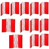 12 Pcs Acrylic Hinges Self Adhesive Clear Small