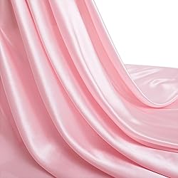Silk Satin Fabric, 2 Yards 55" Wide, Shiny and Soft